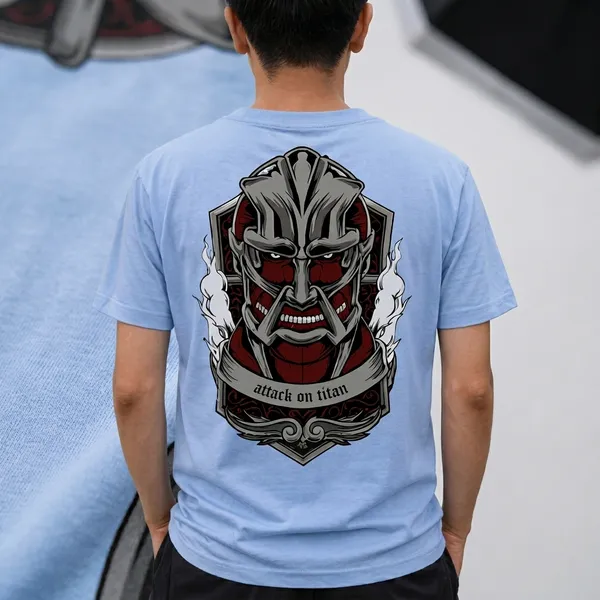 Light_Blue_Attack_On_Titan_Colossal_Titan_Face_Graphic_T-Shirt_For_Men