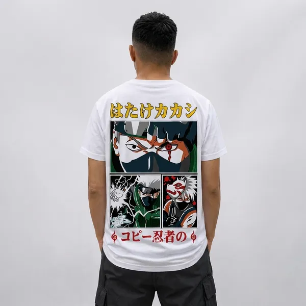 White_Hatake_Kakashi_Anime_Manga_Style_T-Shirt_For_Men
