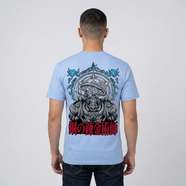 Light_Blue_Fullmetal_Alchemist_Anime_Graphic_T-Shirt_For_Men