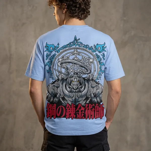 Light_Blue_Fullmetal_Alchemist_Anime_Graphic_T-Shirt_For_Men