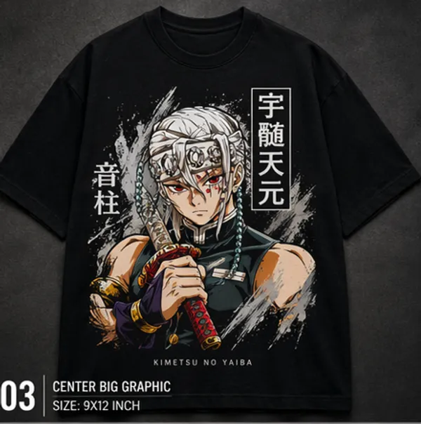 Black_Kimetsu_No_Yaiba_Anime_Graphic_Unisex_Tee_With_Character_Print_T-Shirt_For_Men