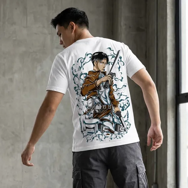 White_Attack_On_Titan_Levi_Ackerman_Anime_Graphic_T-Shirt_For_Men