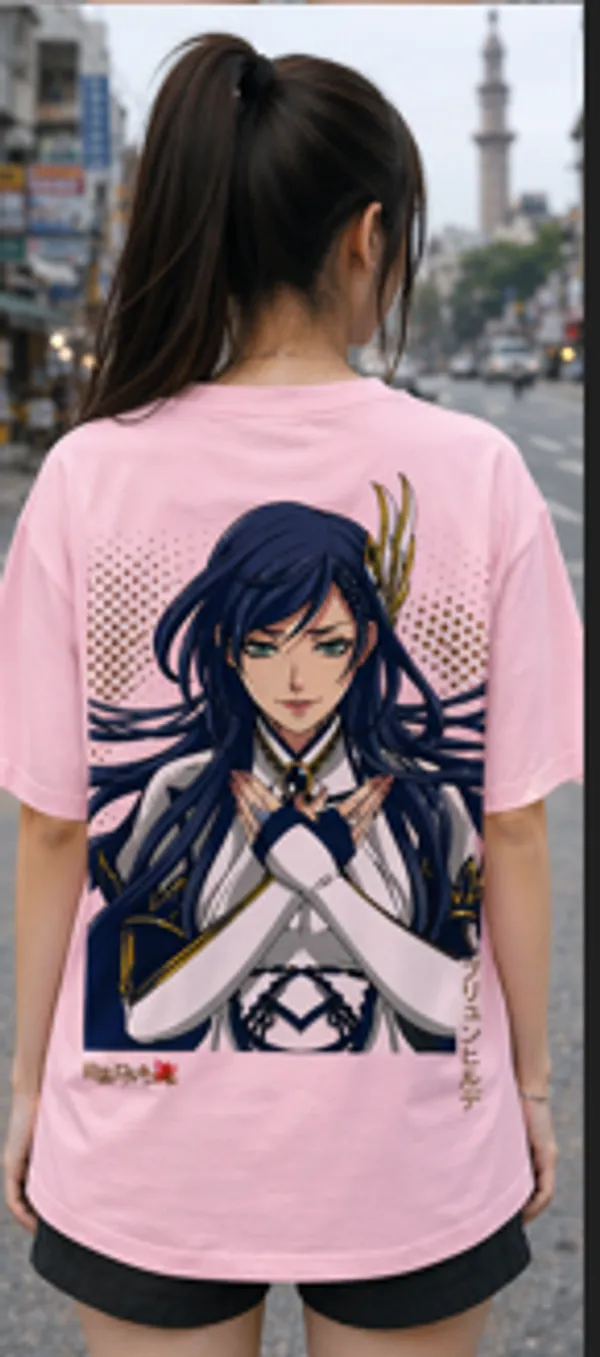 Pink_Anime_Character_Printed_Oversized_T-Shirt_For_Women