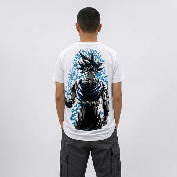 White_Anime_Character_Graphic_Print_T-Shirt_For_Men