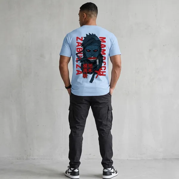 Light_Blue_Mamochi_Zabuza_Anime_Character_Graphic_Printed_T-Shirt_For_Men