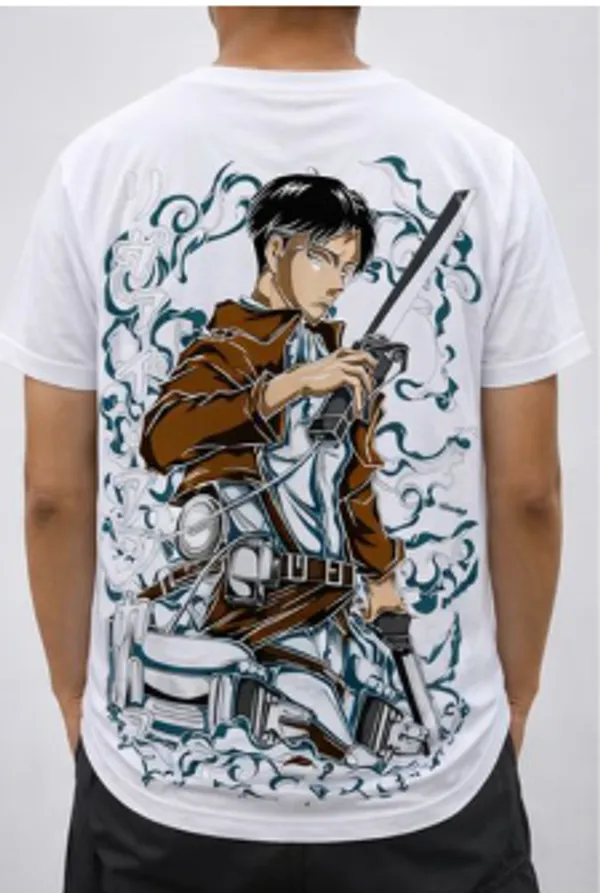White_Attack_On_Titan_Levi_Ackerman_Anime_Graphic_T-Shirt_For_Men