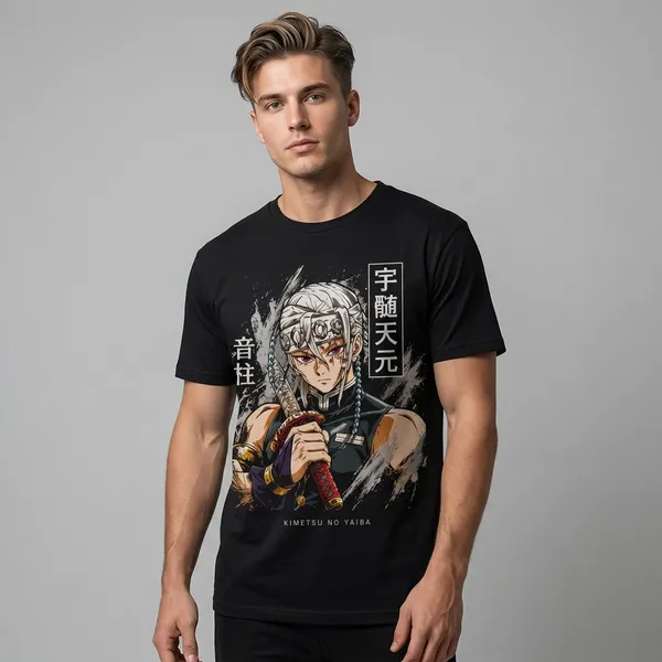 Black_Kimetsu_No_Yaiba_Anime_Graphic_Unisex_Tee_With_Character_Print_T-Shirt_For_Men