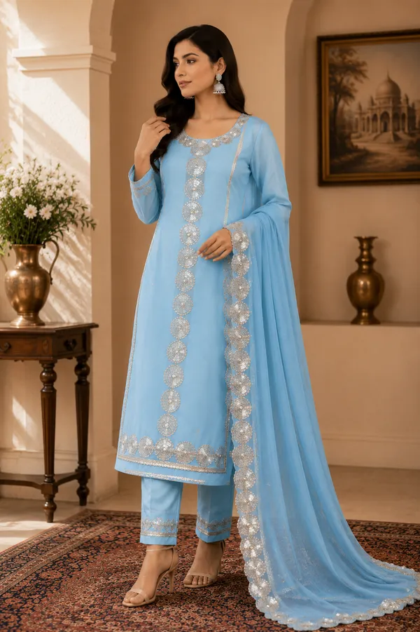 Sky_Blue_Cotton_Unstiched_Suit_Set_For_Women