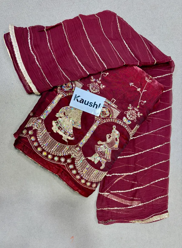 Red_Cotton_Unstiched_Suit_Set_For_Women