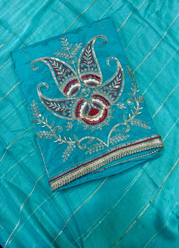 Sky_Blue_Cotton_Unstiched_Suit_Set_For_Women