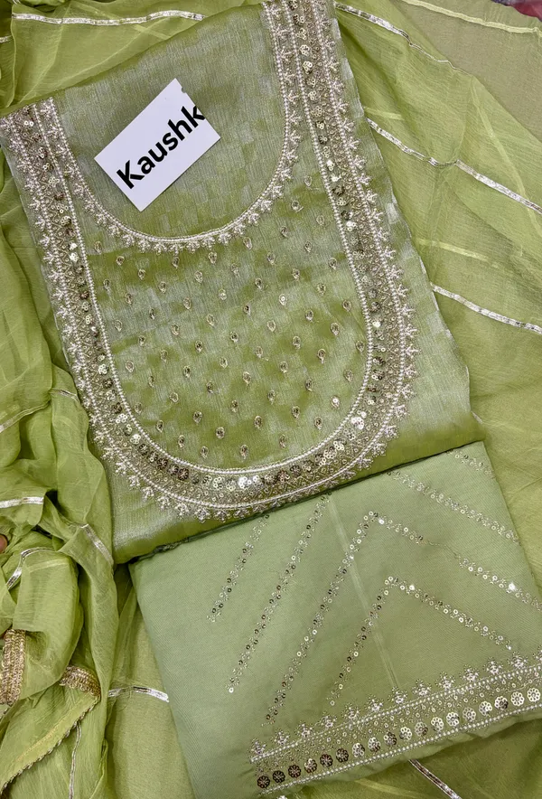 Green_Cotton_Unstiched_Suit_Set_For_Women