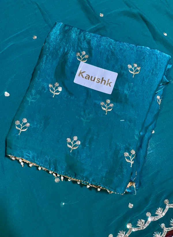 Blue_Cotton_Unstiched_Suit_Set_For_Women