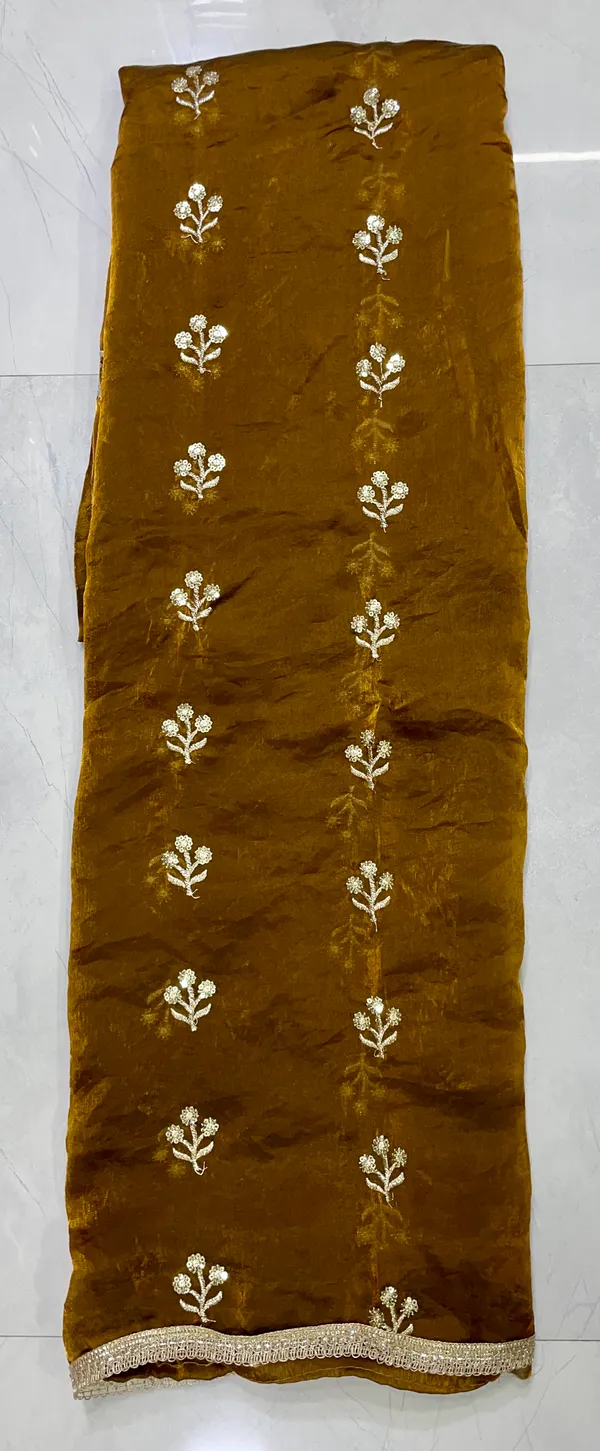 Brown_Cotton_Unstiched_Suit_Set_For_Women
