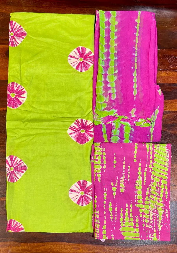Green_Cotton_Unstiched_Suit_Set_For_Women