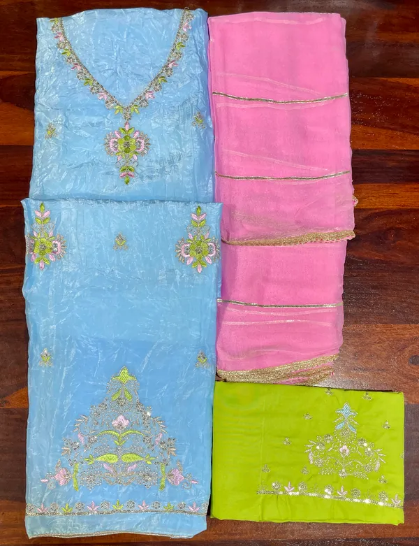 Sky_Blue_Cotton_Unstiched_Suit_Set_For_Women