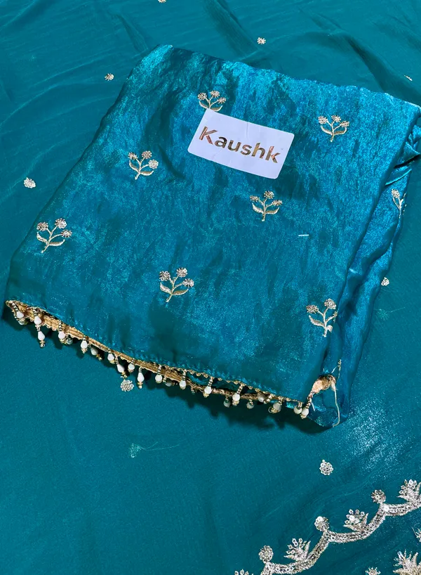 Blue_Cotton_Unstiched_Suit_Set_For_Women