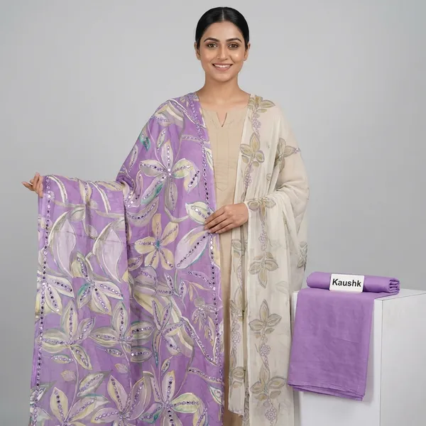 Purple_Cotton_Unstiched_Suit_Set_For_Women