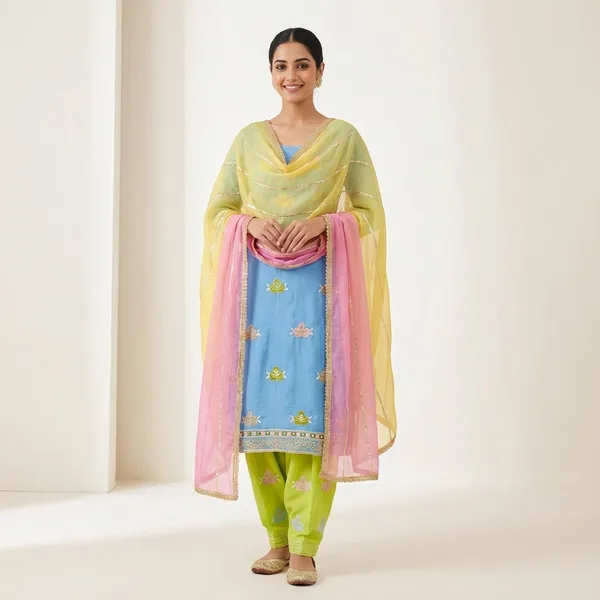 Sky_Blue_Cotton_Unstiched_Suit_Set_For_Women