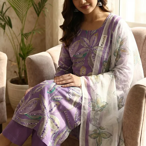 Purple_Cotton_Unstiched_Suit_Set_For_Women