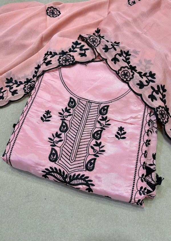 Peach_Cotton_Unstiched_Suit_Set_For_Women