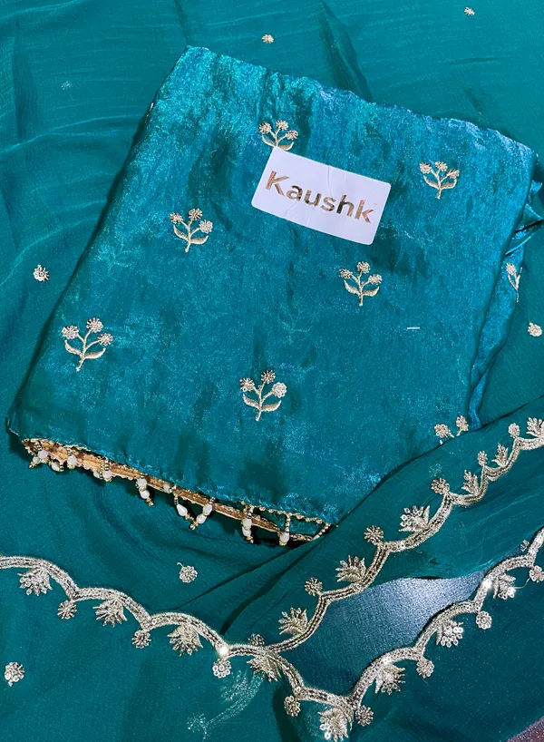 Blue_Cotton_Unstiched_Suit_Set_For_Women