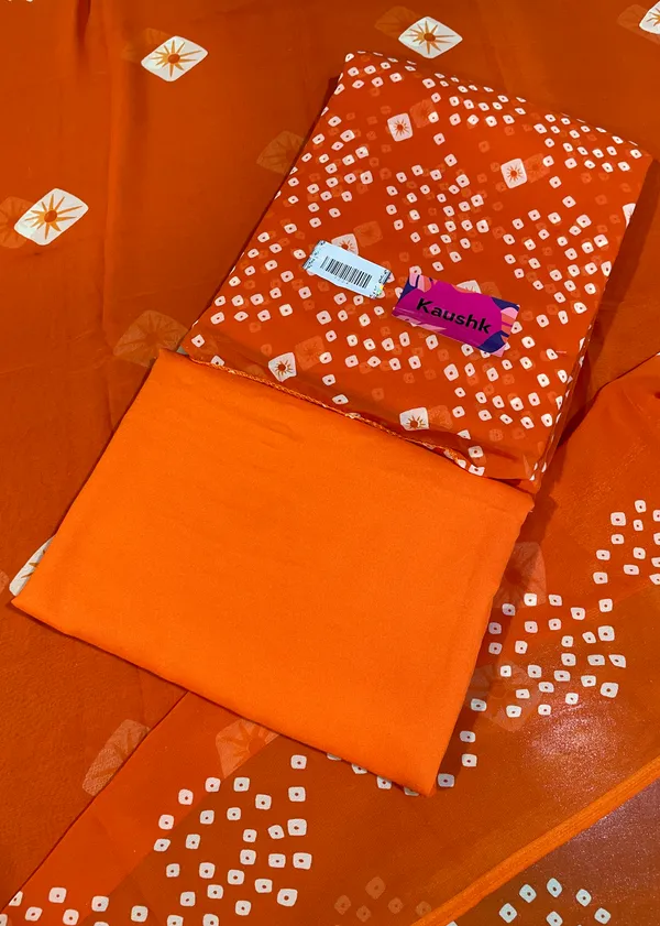 Orange_Cotton_Unstiched_Suit_Set_For_Women