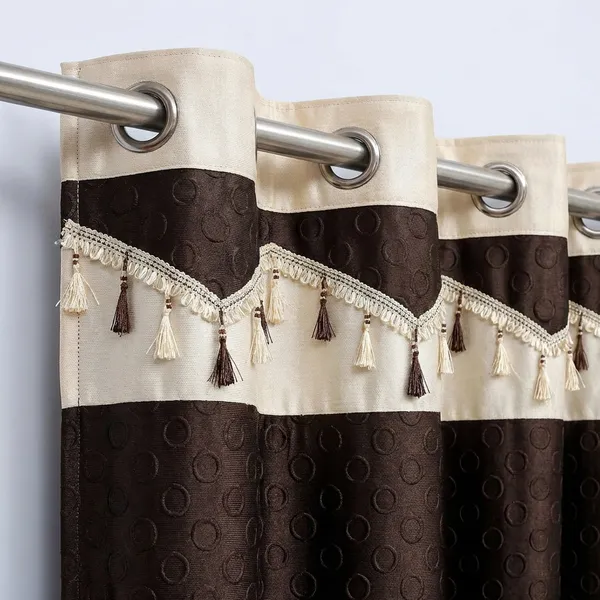 Brown_Long_Crush_Polyester_Curtain_For_Door_And_Window