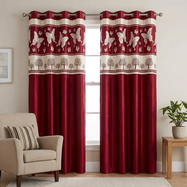 Signature_Titli_Maroon__Curtain_For_Living_Room,_Bedroom,_Children'S_Room