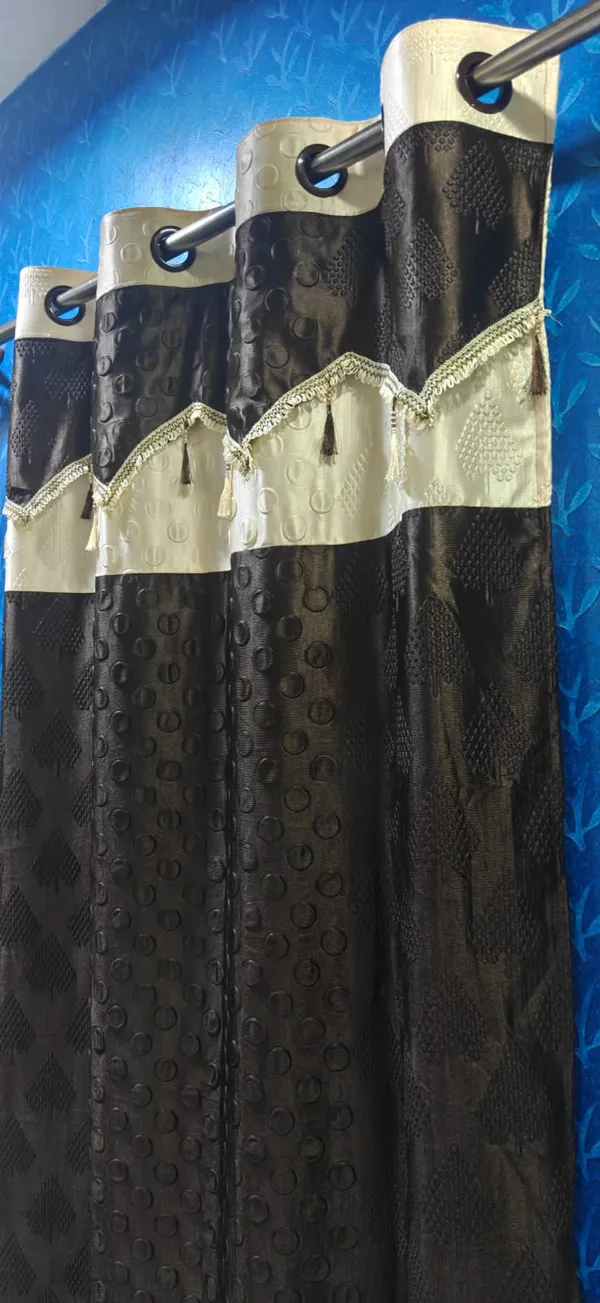 Brown_Long_Crush_Polyester_Curtain_For_Door_And_Window