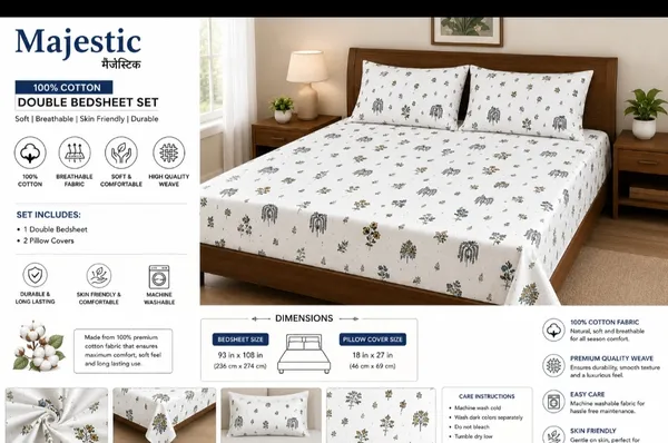 100_%_Pure_Cotton_Premium_Bedsheet_Dimension