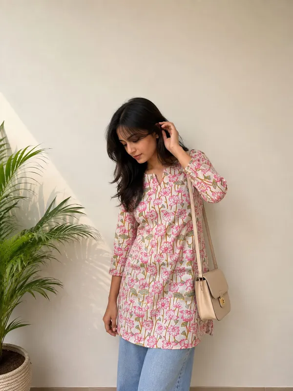 Kurvee_Floral_Print,_Printed_Pure_Cotton_Straight_Kurta_for_Women