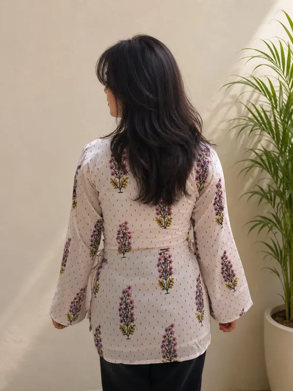 Kurvee_Women_Floral_Print_Corset_Style_Side_Tie-Up_Kurti