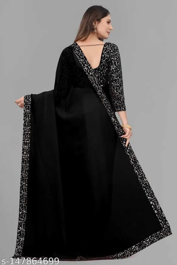 Self_Design_Dyed_Bollywood_Georgette_Art_Silk_Saree
