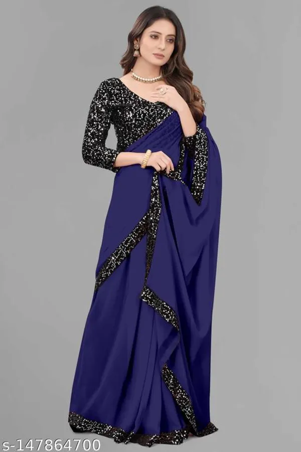 Self_Design_Dyed_Bollywood_Georgette_Art_Silk_Saree