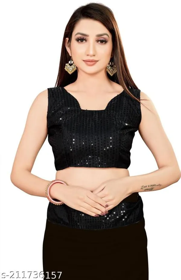 Sequin_Work_Blouse_Saree