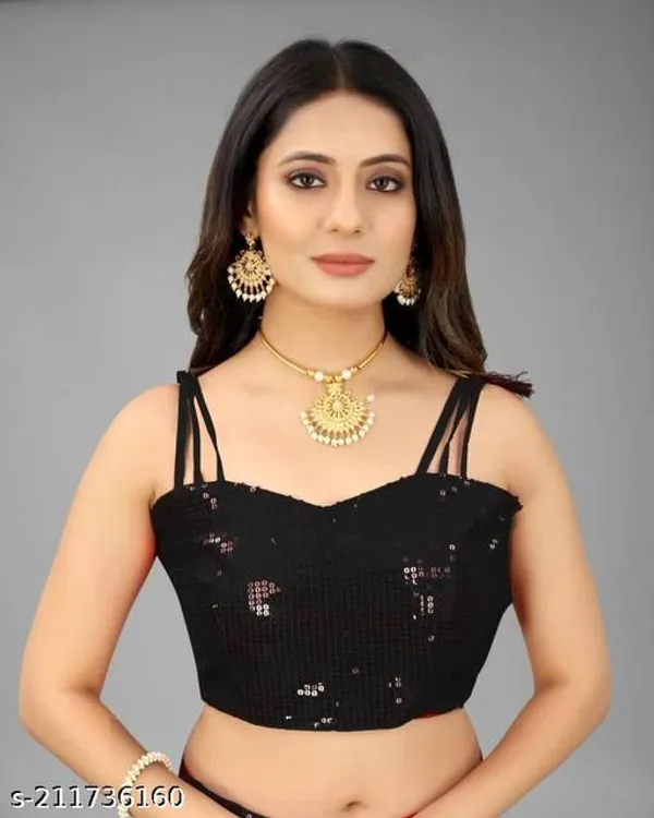 Sequin_Work_Blouse_Saree