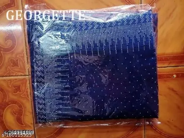 Blue_Coloured_Georgette_Latest_Hotfix_Daimond_Swarovski_Work_Modern_Look_Beautiful_Saree