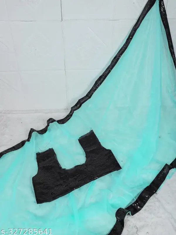 Embroidery_Work_Net_Organga_Fabric_Net_Sari_With_Unstitch_Blouse