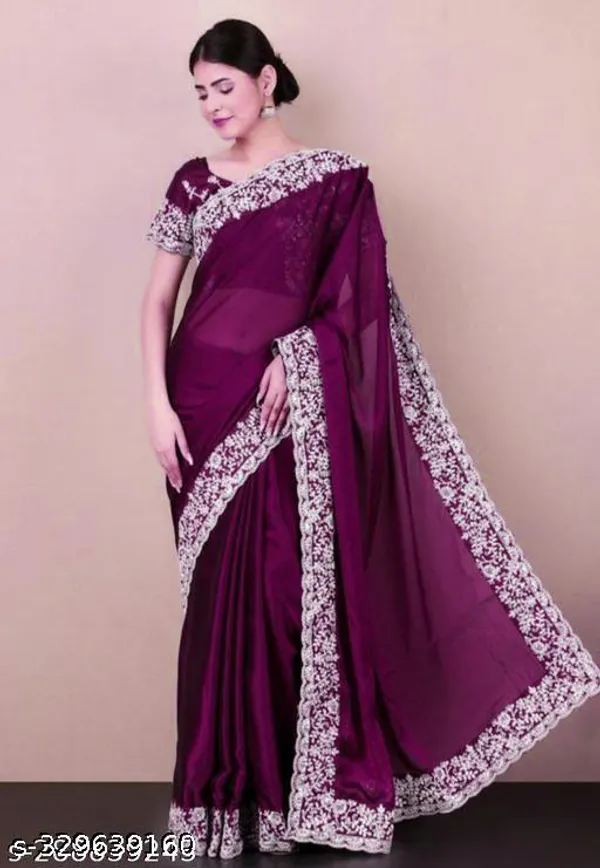 New_Superhit_Trending_Saubhagya_Embroidered_Cotton_Thread_Sequins_Work_Designer_Saree