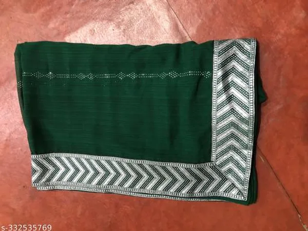 Beautiful_Diamond_Work_Saree_And_Blouse