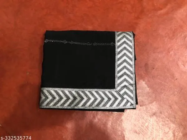 Beautiful_Diamond_Work_Saree_And_Blouse
