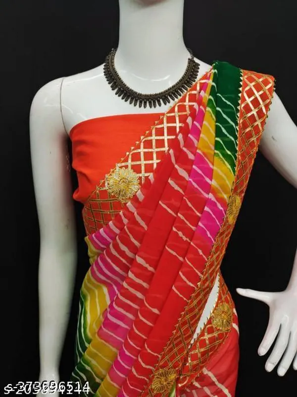 Shivadit_Collection_New_Colour_Added_In_Gotta_Patti_Design_Beutifull_Laheriya_Design_All_Over_Saree_With_Gota_Border_Traditional_Colours_With_Full_Finish_And_Boutique_Look