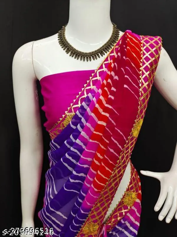 Shivadit_Collection_New_Colour_Added_In_Gotta_Patti_Design_Beutifull_Laheriya_Design_All_Over_Saree_With_Gota_Border_Traditional_Colours_With_Full_Finish_And_Boutique_Look