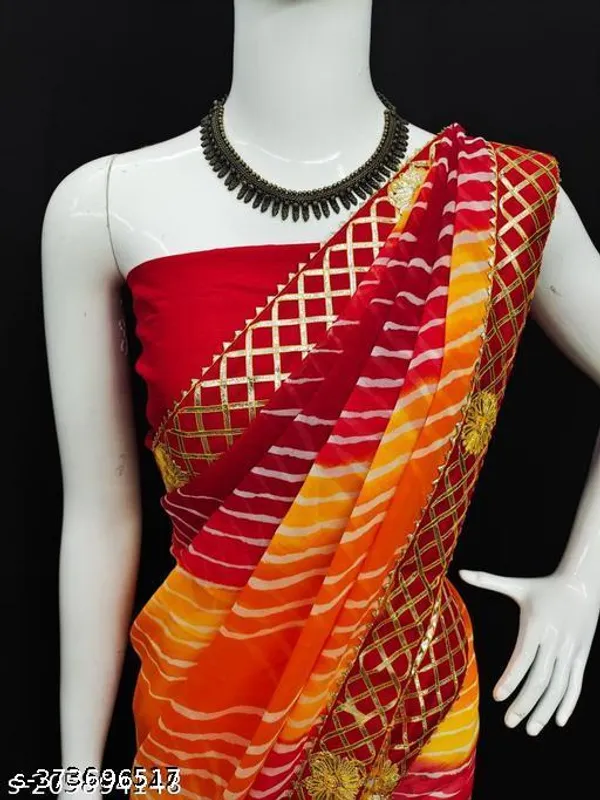 Shivadit_Collection_New_Colour_Added_In_Gotta_Patti_Design_Beutifull_Laheriya_Design_All_Over_Saree_With_Gota_Border_Traditional_Colours_With_Full_Finish_And_Boutique_Look
