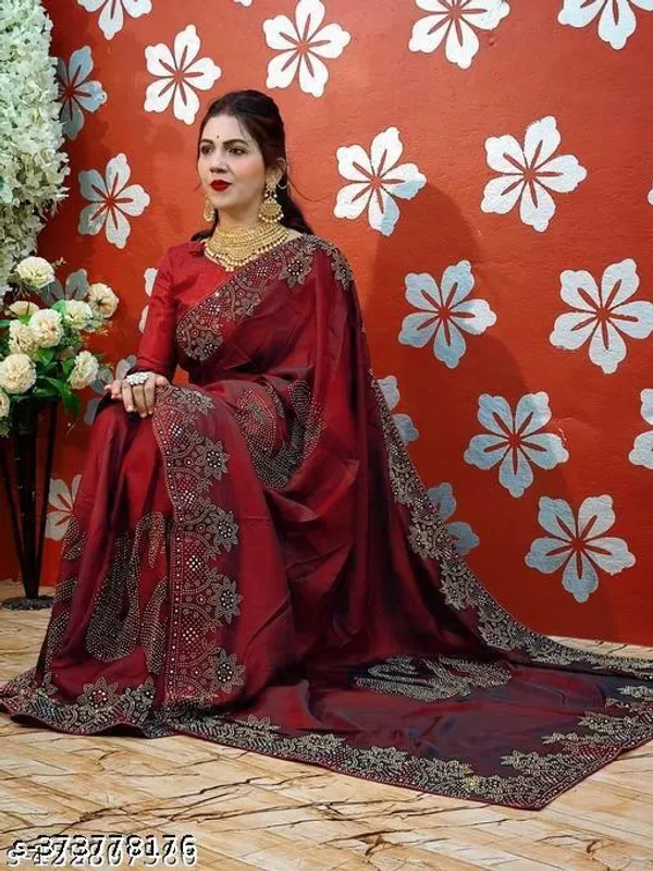 Diamond_Work_Traditional_Fancy_Saree