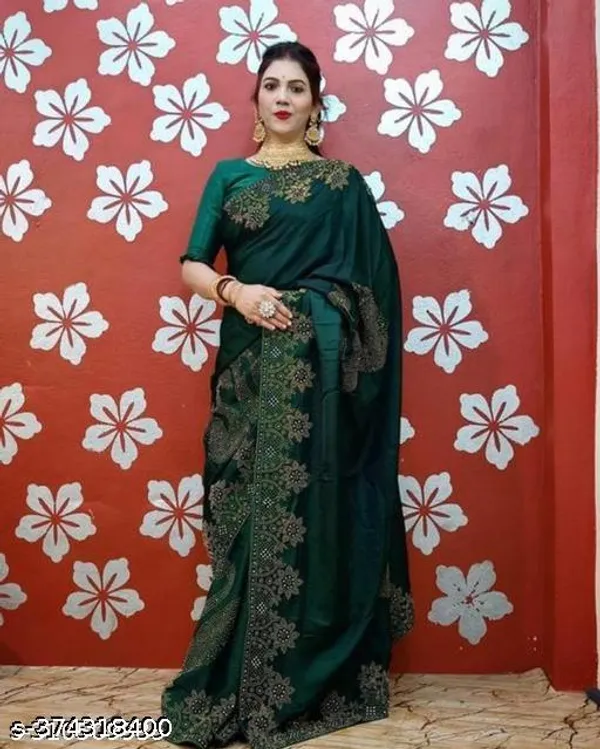 Diamond_Work_Fashionable_Trendy_Saree_2
