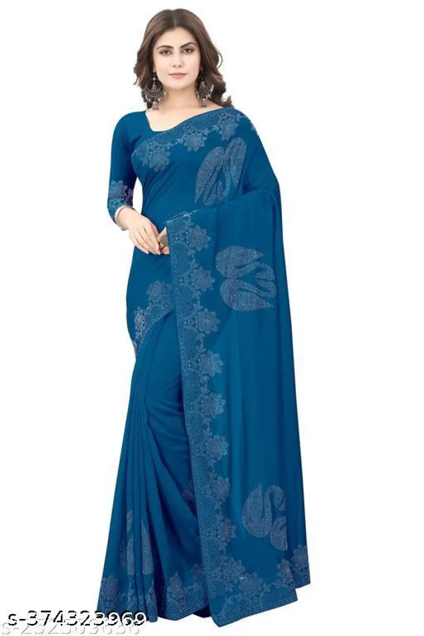 Georgette_Silk_Swarovski_Stone_Work_Saree_With_Banglori_Stone_Work_Blouse
