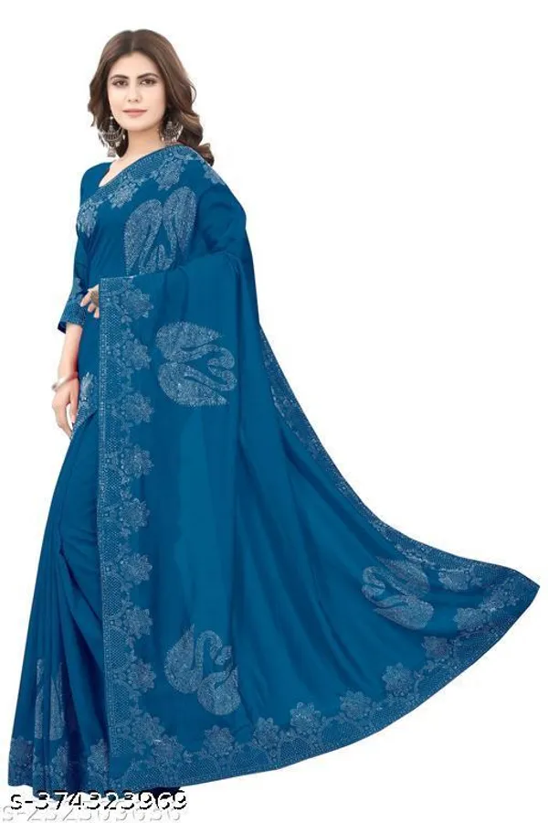 Georgette_Silk_Swarovski_Stone_Work_Saree_With_Banglori_Stone_Work_Blouse