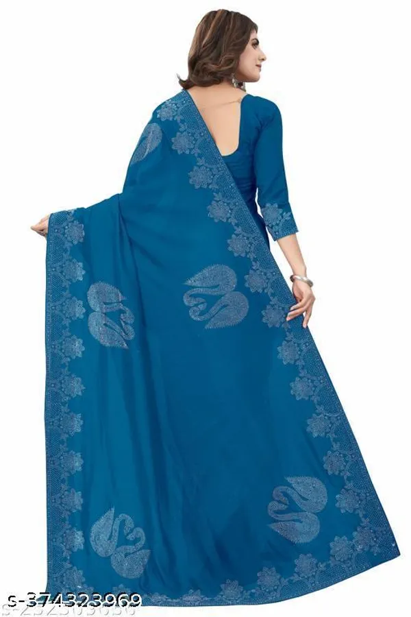 Georgette_Silk_Swarovski_Stone_Work_Saree_With_Banglori_Stone_Work_Blouse