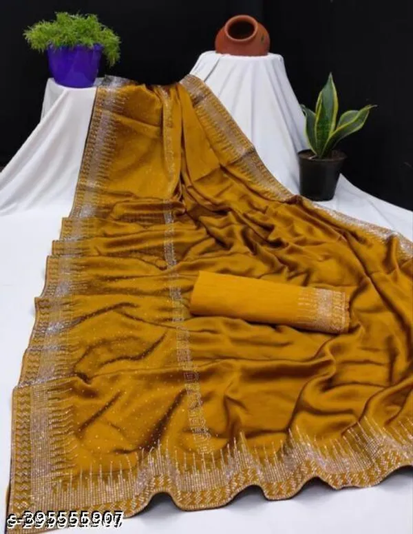 Beautiful_Saree_With_Hot_Fix_Work_And_Bollywood